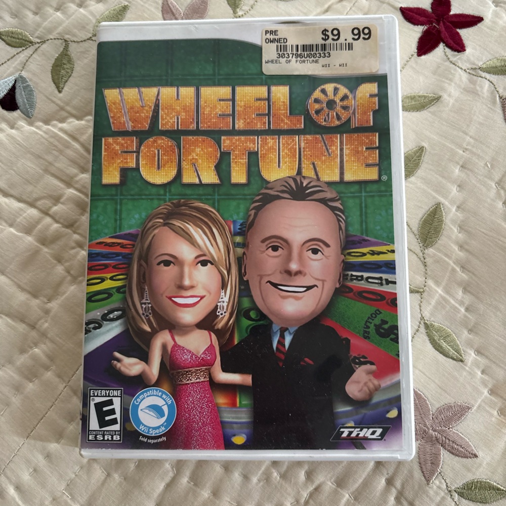 Wheel of Fortune Video Game - White Case, THQ